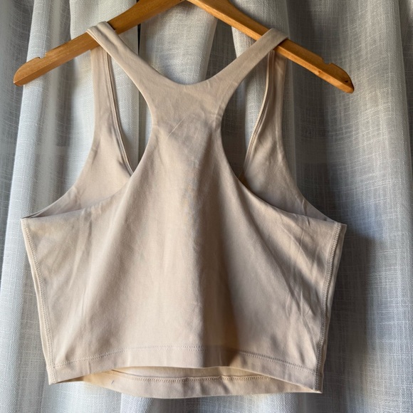 MATE The Label Organic Stretch Racer Tank w/ Shelf Bra - Large / Bone IMPERFECT - Picture 5 of 9